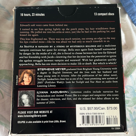 Eclipse by Stephanie Meyer audio CDs - 13 discs - Picture 2 of 3